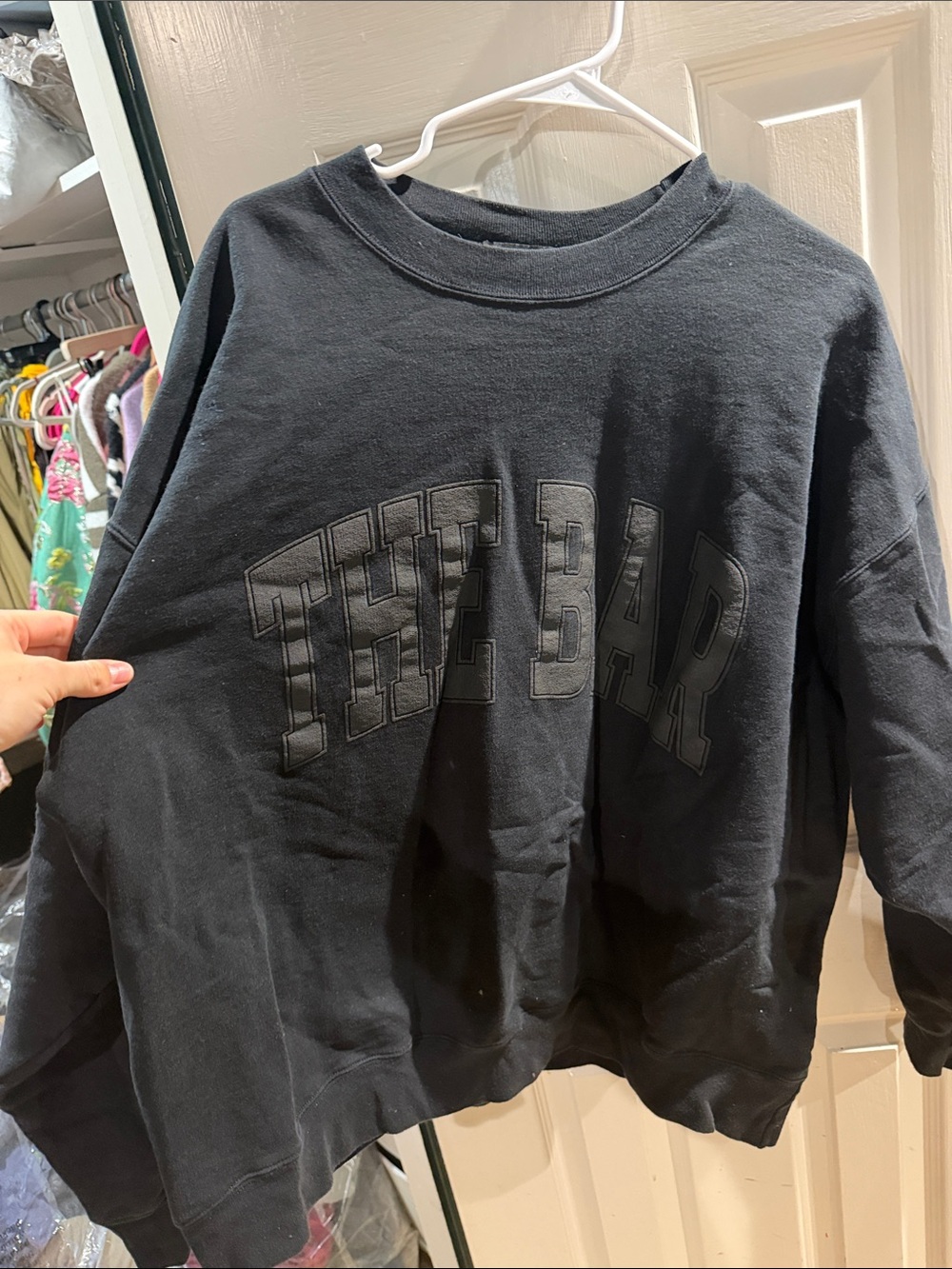 The Bar Black Crewneck Sweatshirt